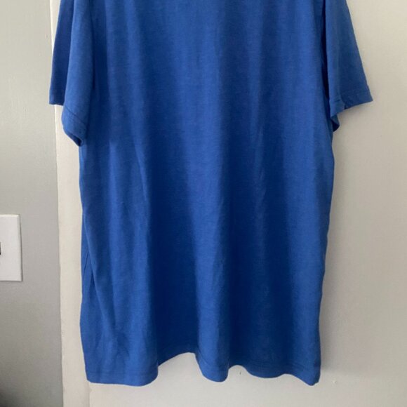 Vintage 90's Nike GO LIKE HELL Velvet Script Logo Men's T-Shirt Size 2XL Blue - Picture 5 of 6